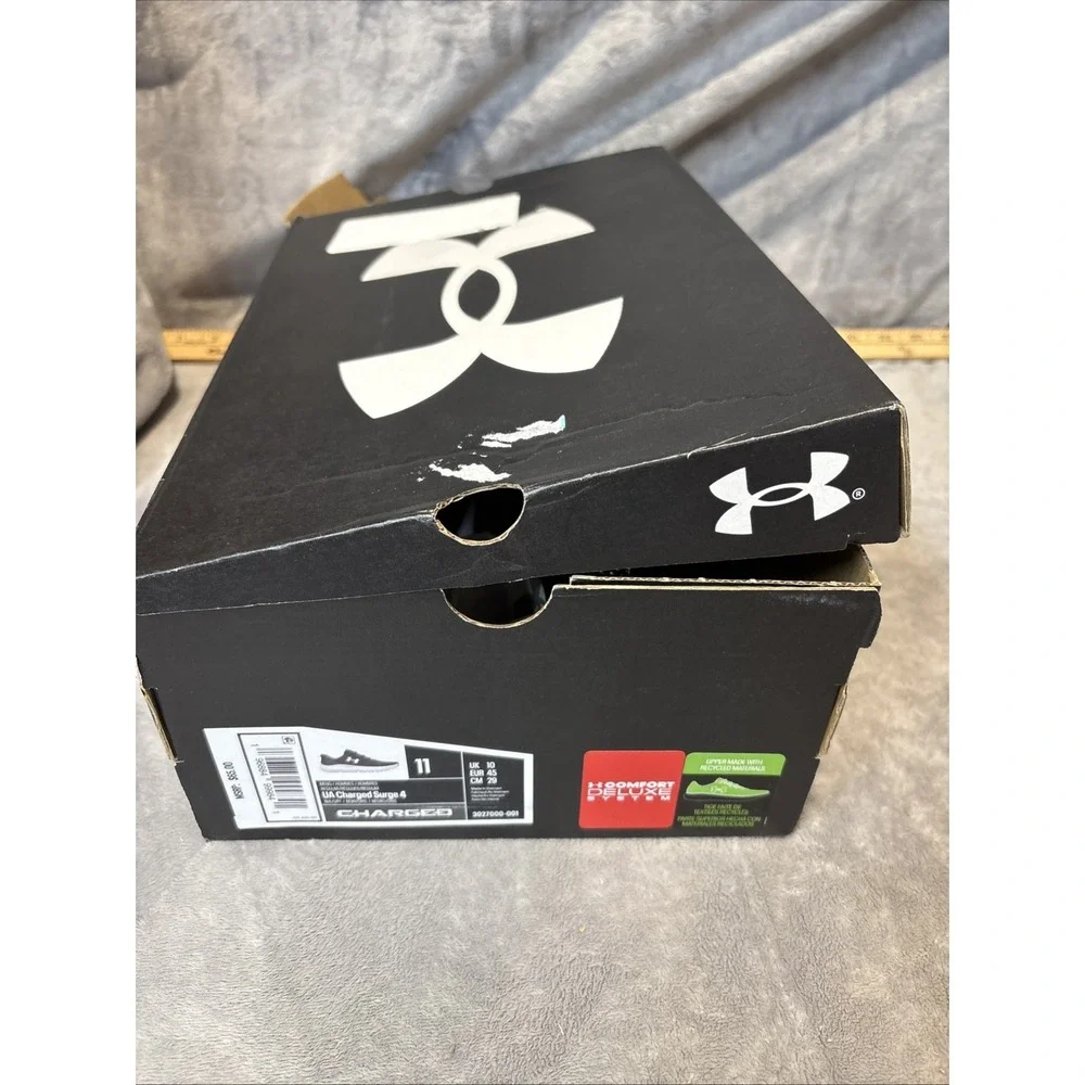 Under Armour men's UA Charged Surge 4 Sneaker 3027000 001 Black